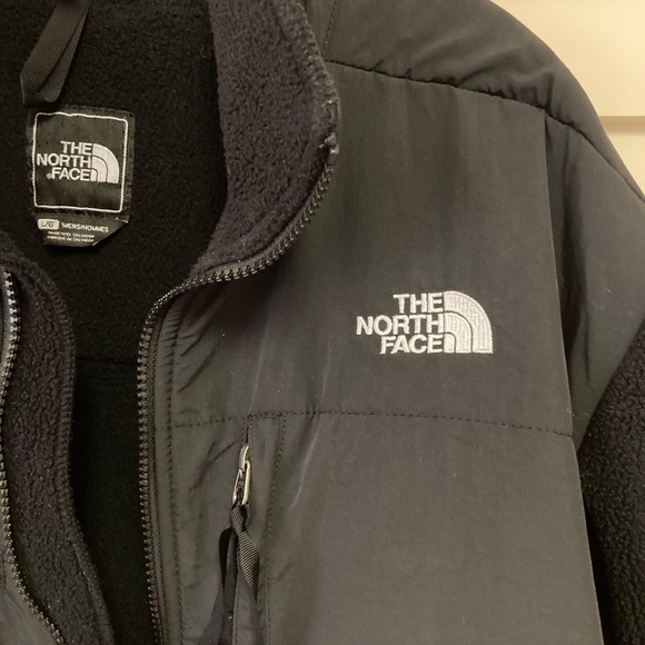 THE NORTH FACE Fleece Jacket Mens L Denali Polartec Fleece Full Zip Black - Picture 2 of 13